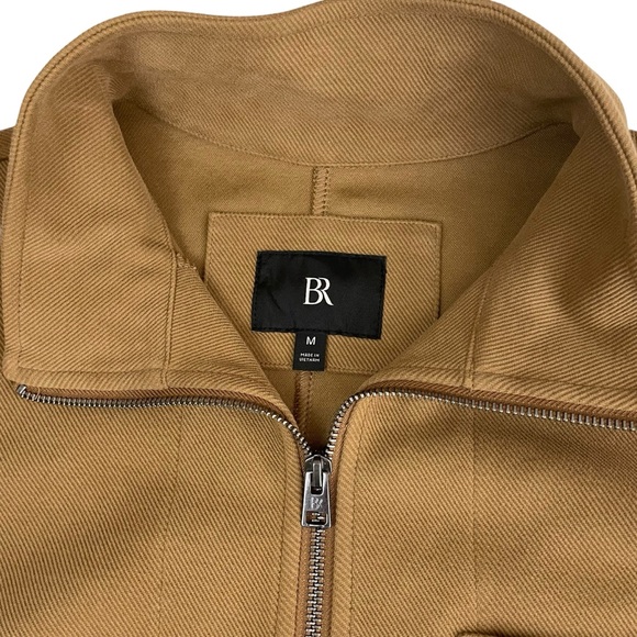 Banana Republic Men’s Ponte Zip Up Chore Coat Jacket Hazel Gaze Medium - Picture 10 of 14